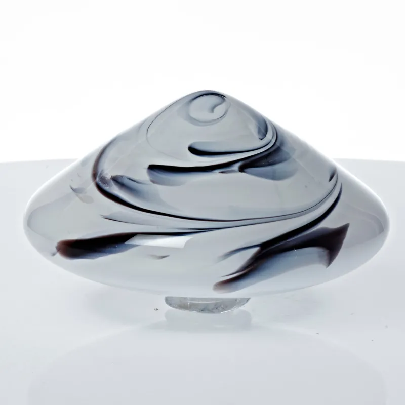 Kugeln & Zapfen^Art Glass Schwimmkegel Gartenteich Wasserbecken Insel Dekoration Glas Handmade 14cm bunt