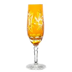 Farbige Gläser|Sektgläser^Cristalica Kingdom Sektflöte Schleuderstern (180ml)