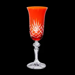 Sektgläser|Farbige Gläser^Cristalica Sektglas Champagnerglas Laura Handgeschliffen 150ml