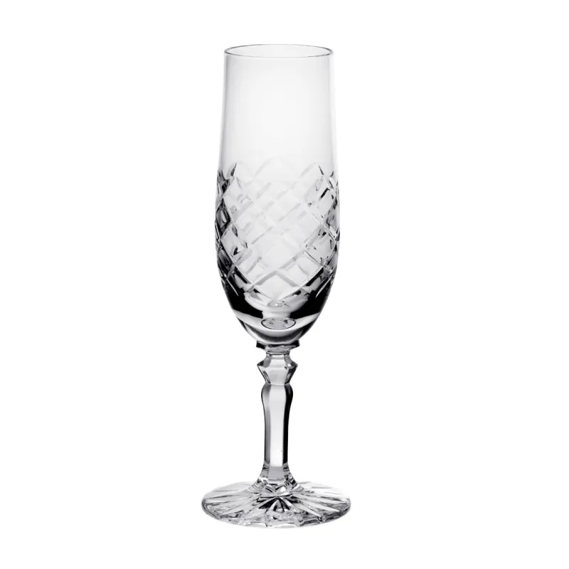 Sektgläser^Cristalica Sektglas Karo 170 ml Sekttulpe Champagnerglas Bleikristallglas klar