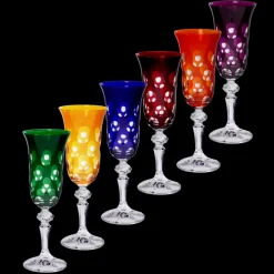 Sektgläser|Farbige Gläser^Cristalica Sektglas Laura Bubbles 150ml