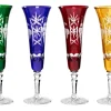 Sektgläser|Farbige Gläser^Cristalica Kingdom Sektglas Sektkelch Champagnerglas Handgeschliffen Traube Kristall Glas 140 ml