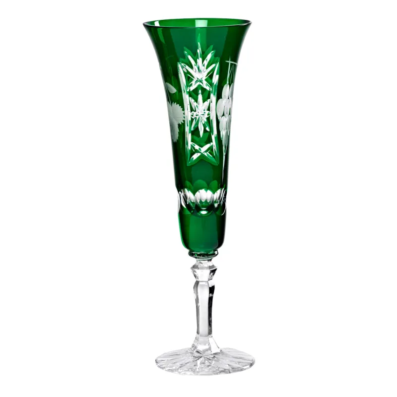 Sektgläser|Farbige Gläser^Cristalica Kingdom Sektglas Sektkelch Champagnerglas Handgeschliffen Traube Kristall Glas 140 ml