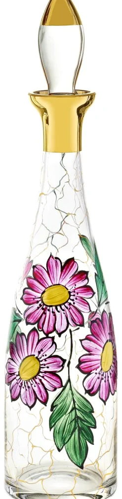Karaffe & Dekanter^Cristalica Servierflasche "Lucky Daisy" (750ml)