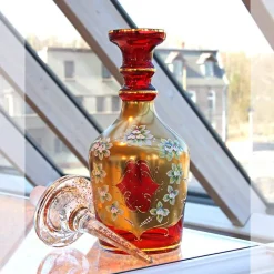 Karaffe & Dekanter^Art Glass Servierflasche "White Queen" (63 cm)