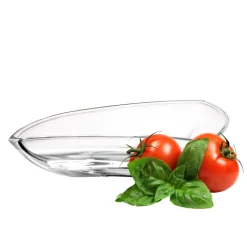 Schalen & Schüsseln^German Crystal Servierschale groß Loft 19cm geschwungen Kabarett Schüssel Bleikristallglas klar