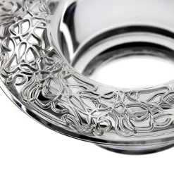 Kerzenhalter^German Crystal Stumpenkerzenhalter Mystery 15,5cm, Transparent, aus Bleikristall