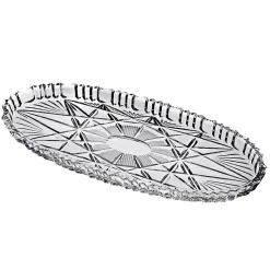 Kuchen & Torten^German Crystal Tablett aus Bleikristall (22cm)