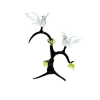 Tiere & Figuren^Art Glass Tauben auf Ast Composition 16-22cm Tier Skulptur Figur Sammeln Vitrine Glaskunst