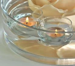 Geburtstag|Einweihung^Cristalica Kingdom Teelichtglas schwimmend 7cm