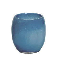 Frauen|Einweihung^Cristalica Teelichthalter 13cm blau