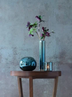 Kerzenhalter^Cristalica Teelichthalter Epoque 8,5cm Blau