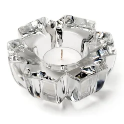 Weihnachten|Weihnachten^German Crystal Teelichthalter Heaven Schneeflocke 10,5cm