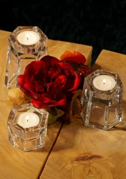 Kerzenhalter^German Crystal Teelichthalter Lucio 5cm