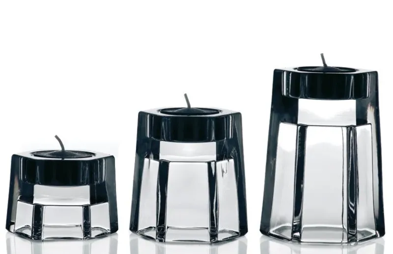 Kerzenhalter^German Crystal Teelichthalter Lucio 5cm