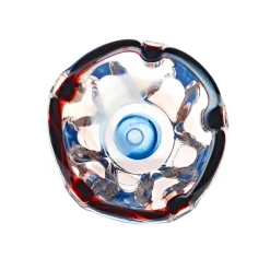 Kerzenhalter^Art Glass Teelichthalter mit blauem Fuss "Stiller" (9cm)