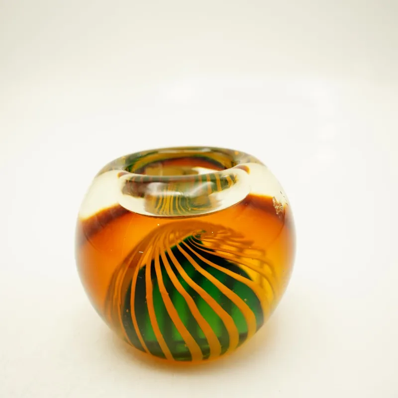 Halloween|Ostern^Cristalica Teelichthalter Murano-Stil Höhe ca. 8cm Handarbeit