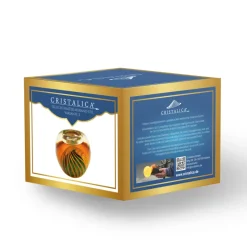 Halloween|Ostern^Cristalica Teelichthalter Murano-Stil Höhe ca. 8cm Handarbeit