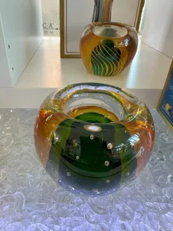 Halloween|Ostern^Cristalica Teelichthalter Murano-Stil Höhe ca. 8cm Handarbeit