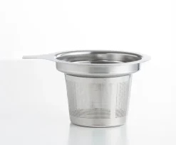 Weihnachten|Weihnachten^Cristalica Teetasse Ouessant 400ml Glastasse Heckelbecher mit Sieb und Deckel Geschenkset