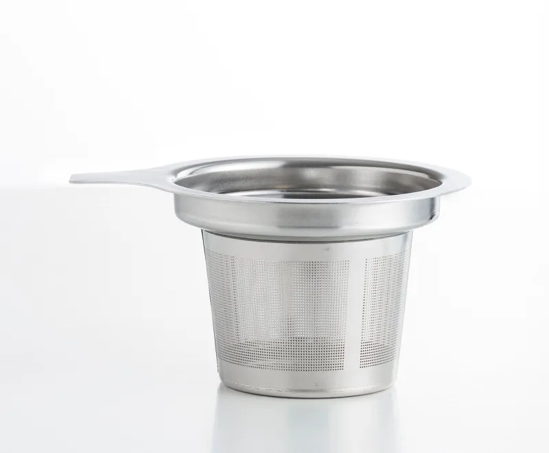 Weihnachten|Weihnachten^Cristalica Teetasse Ouessant 400ml Glastasse Heckelbecher mit Sieb und Deckel Geschenkset