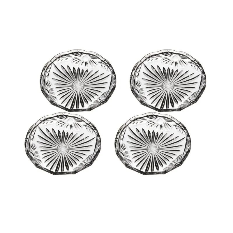 Teller & Platten^Cristalica Teller aus Bleikristall 4er Set 17cm