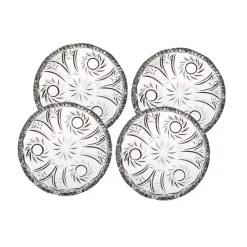 Teller & Platten^Cristalica Teller aus Bleikristall 4er Set (16cm)