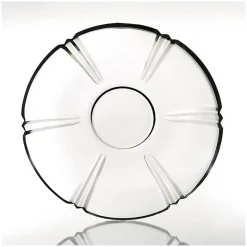 Teller & Platten^German Crystal Teller Nadine 28cm, Transparent, aus Bleikristall