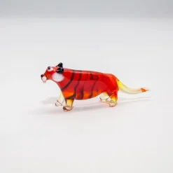 Kinder|Tiere & Figuren^Art Glass Tiger Mini Plus 4-5cm Glas Tiere Figuren Sammeln Vitrine Miniatur Zoo