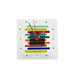 Uhren^Cristalica Tischuhr Regenbogen "Clockworld" (15x15cm)