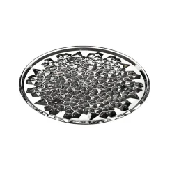 Kuchen & Torten^German Crystal Tortenplatte Katarina Gold 35cm, Transparent, aus Bleikristall