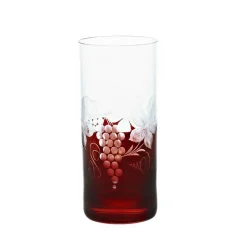 Saft- & Wassergläser^Art Glass Trinkbecher Red Queen 250 ml, Weinrot, aus Glas