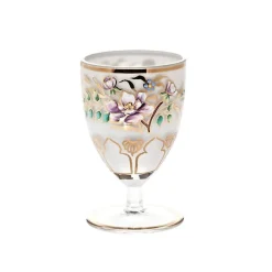 Weingläser|Farbige Gläser^Art Glass Trinkbecher White Queen 130 ml, Multicolor, aus Glas