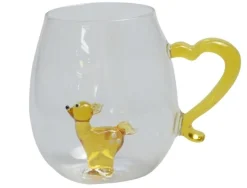 Valentienstag|Kinder^Cristalica Trinkglas Animal mit Tier Figuren