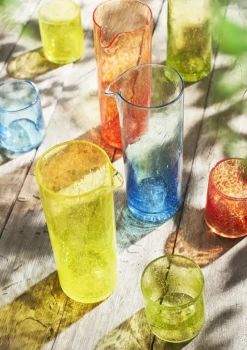 Saft- & Wassergläser|Farbige Gläser^Cristalica Trinkglas Broc 350ml mundgeblasen farbig Becherglas Handmade