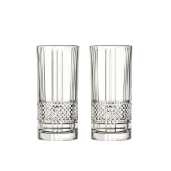 Geburtstag|Longdrinkgläser^Cristalica Trinkglas Longdrinkbecher Brillante Retro Nostalgie 2er Set 370ml