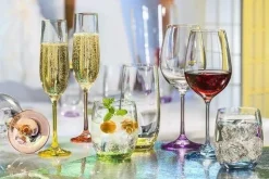 Saft- & Wassergläser|Gläserset^Cristalica Trinkgläser 6er-Set Rainbow 300ml Becherglas Wasserglas Saft Kristallglas farbig