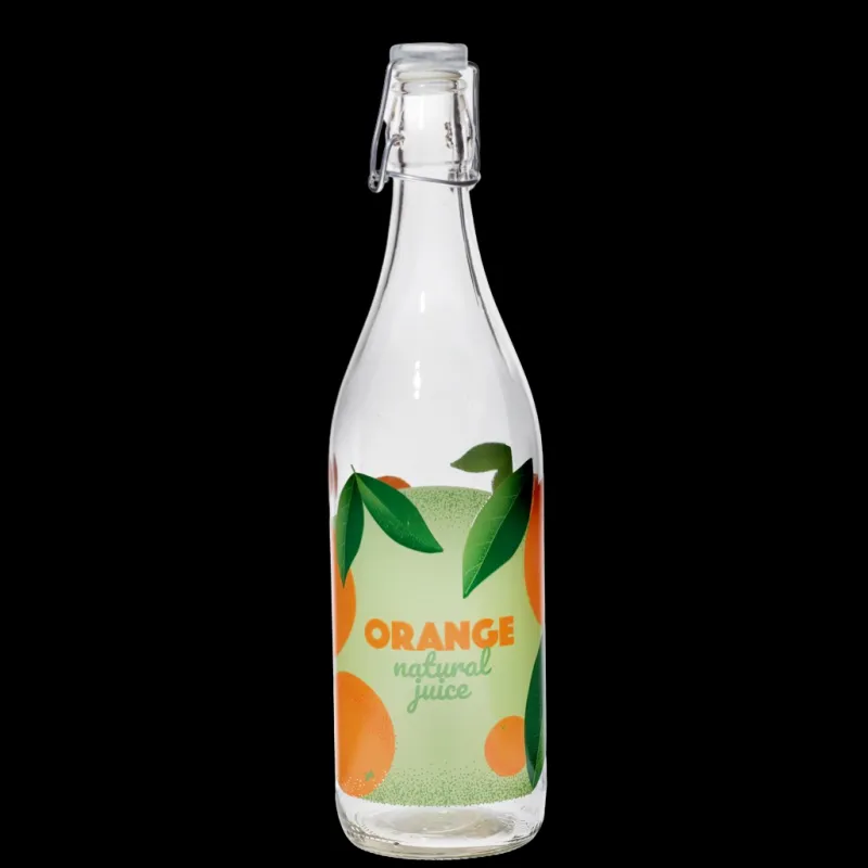 Flaschen|Saft- & Wassergläser^Glasware Trinkgläser Set 7 teilig, 6 Gläser + 1 Flasche mit Deckel + Geschenkverpackung