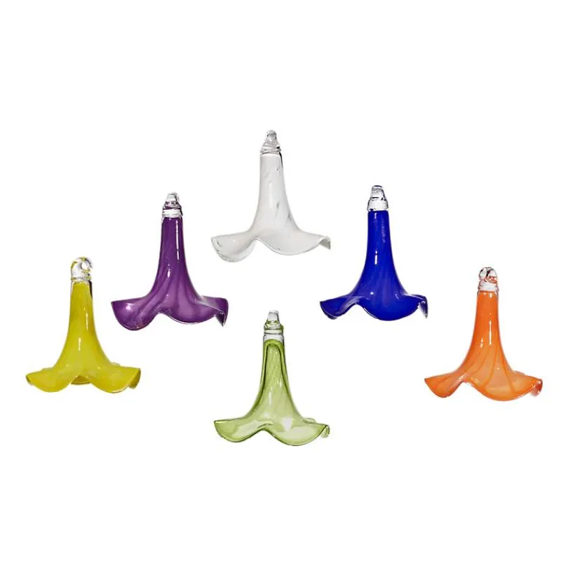 Blüten^Art Glass Trompetenblüte hängend klein 18 cm inkl. Stab