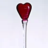 Valentienstag|Orchideentopf & Stäbe^Art Glass Valentinsherz am Stab "Pavel" (34cm)