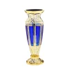 Vasen^Art Glass Vase Blue Queen 30 cm, Blau/Gold, aus Glas