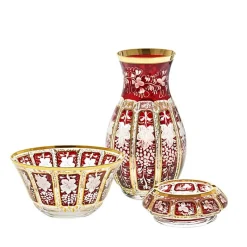 Vasen^Cristalica Kingdom Vase getäfelt 