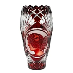 Vasen^Art Glass Vase handgeschliffen "King" (31cm)