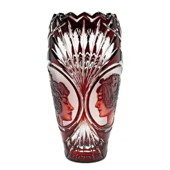 Vasen^Art Glass Vase handgeschliffen 