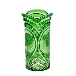Vasen^Art Glass Vase handgeschliffen 
