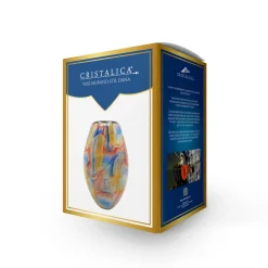 Vasen|Ostern^Cristalica Vase Murano-Stil Dana Höhe ca. 27,5cm Handarbeit