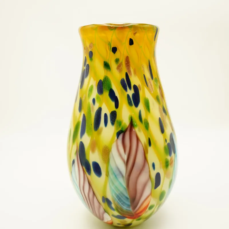 Vasen|Ostern^Cristalica Vase Murano-Stil Fiona Höhe ca. 37cm Bunt Handarbeit