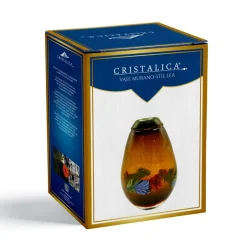 Vasen|Ostern^Cristalica Vase Murano-Stil Lea Höhe ca. 28cm Bunt Handarbeit