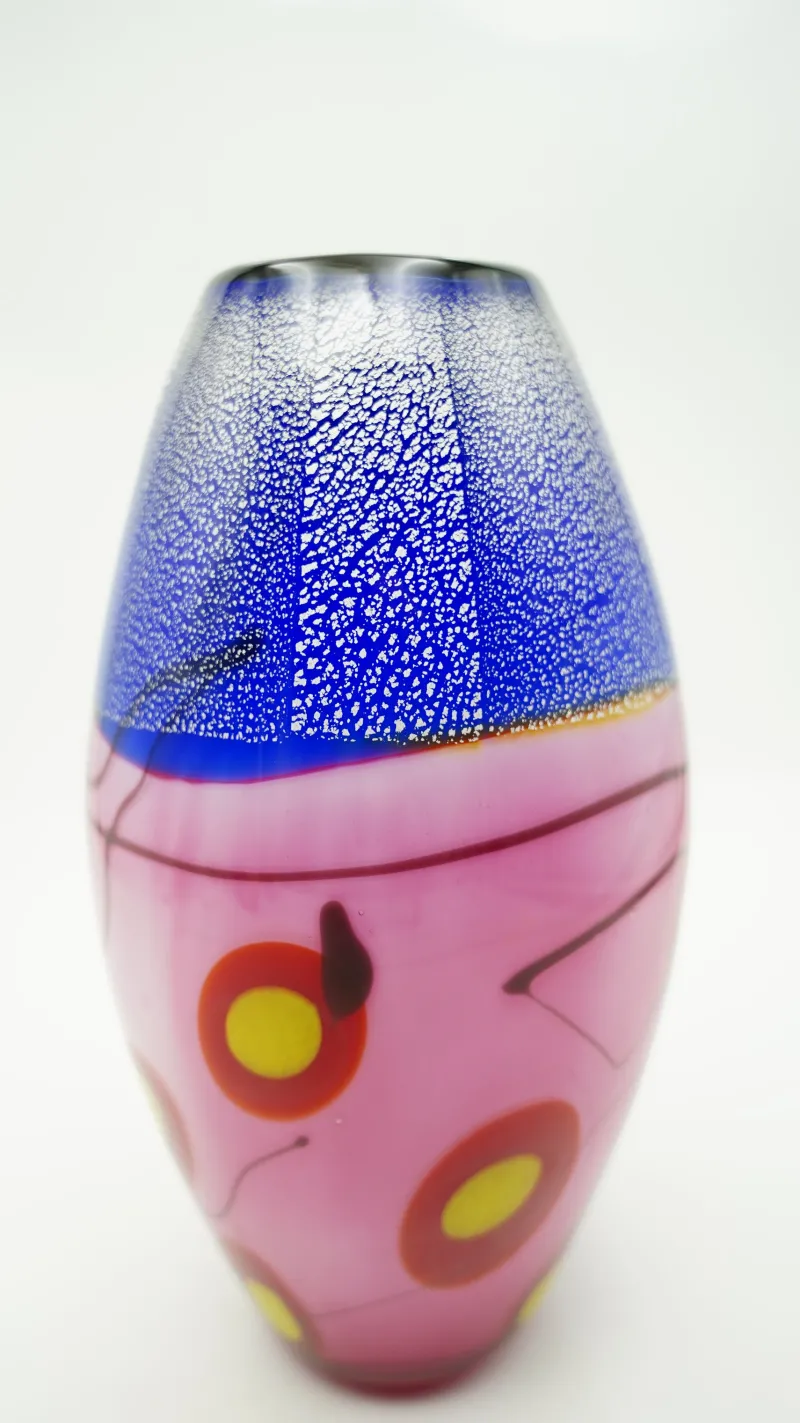 Vasen|Ostern^Cristalica Vase Murano-Stil Rosita Höhe ca. 33,5cm Handarbeit