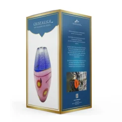 Vasen|Ostern^Cristalica Vase Murano-Stil Rosita Höhe ca. 33,5cm Handarbeit